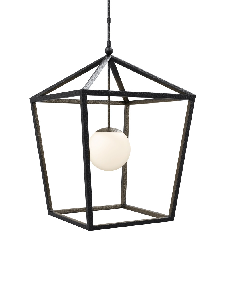 Denison Large Black Outdoor Lantern