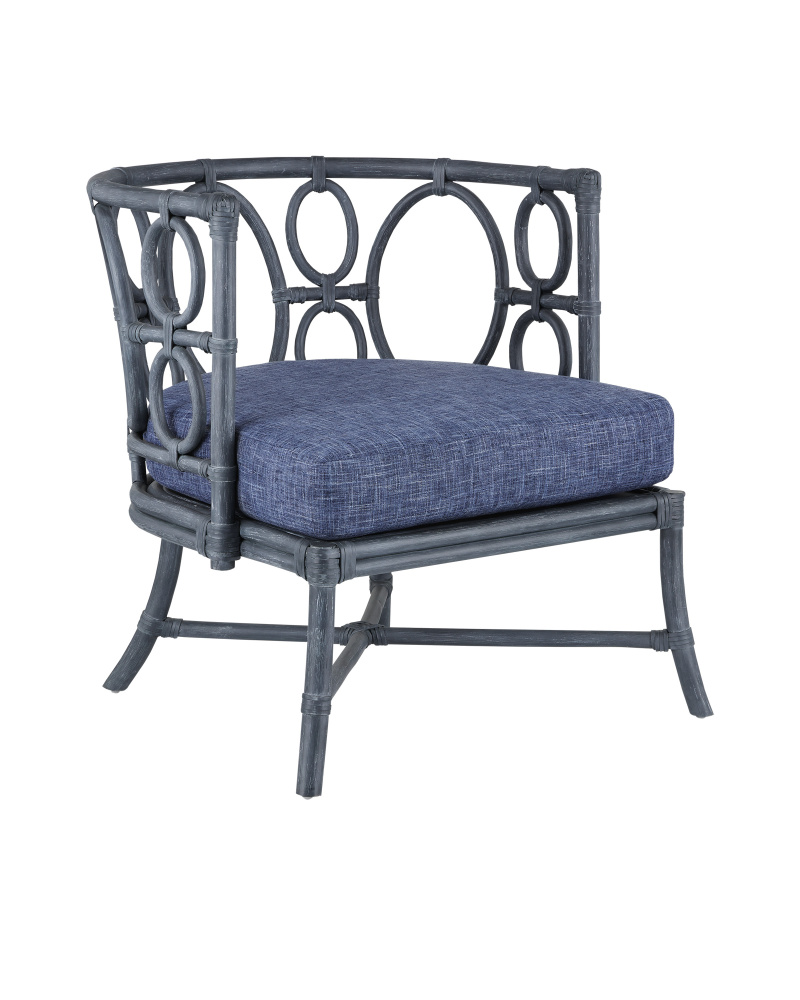 Tegal Navy Chair, Finn Indigo