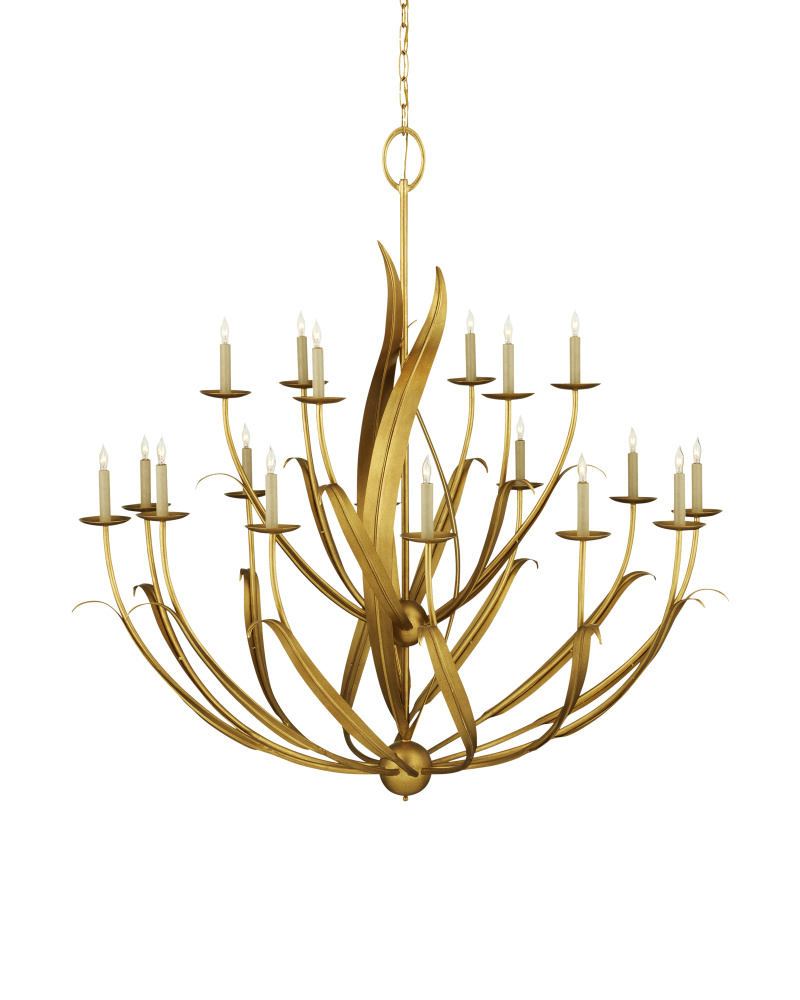 Menefee Large Gold Chandelier