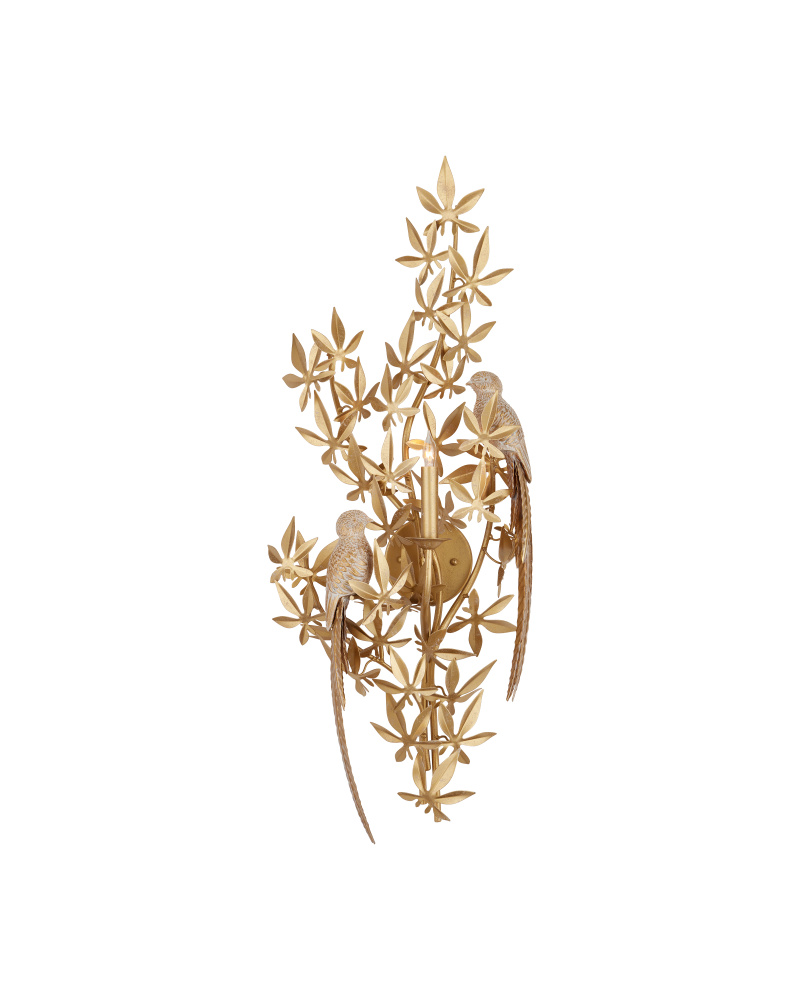 Aviary Gold Wall Sconce, Right
