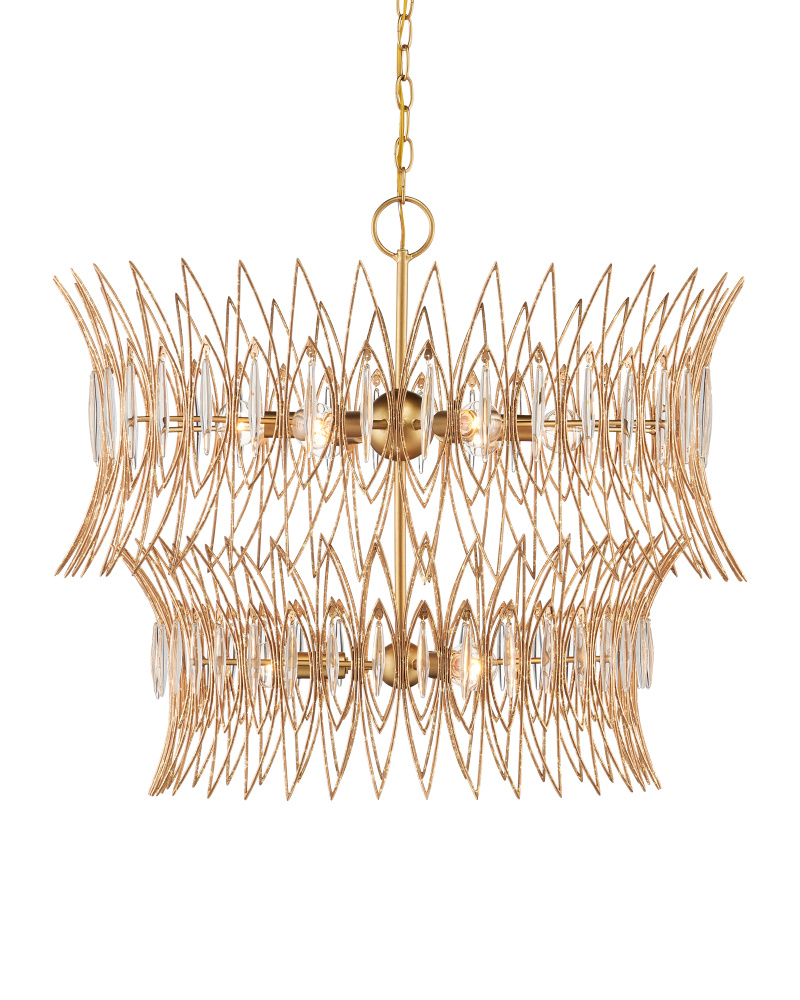 Marquise Medium Gold Chandelier