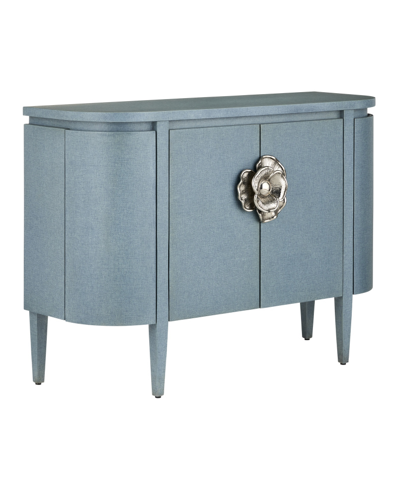 Briallen Blue Demi-Lune Cabinet