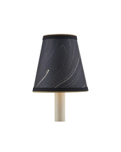 Currey 0900-0019 - Marble Black Paper Tapered Chandelier Shade