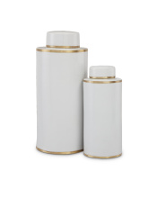 Currey 1200-0414 - Ivory Tea Canister Set of 2