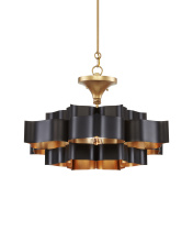 Currey 9000-0855 - Grand Lotus Small Black Chandelier