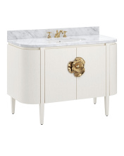 Currey 3800-0002 - Briallen 48" White Vanity with Oval Undermount Sink