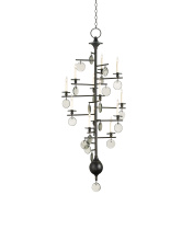 Currey 9125 - Sethos Large Black Chandelier