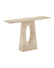 Currey 3000-0286 - Demi Travertine Console Table