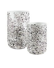 Currey 1200-0498 - Pari White Confetti Vase Set of 2