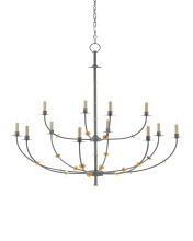 Currey 9000-0331 - Balladier Gray Chandelier