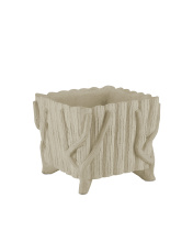 Currey 2200-0023 - Square Faux Bois Planter