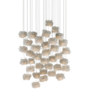 Currey 9000-0701 - Birds Nest 36-Light Round Multi-Drop Pendant